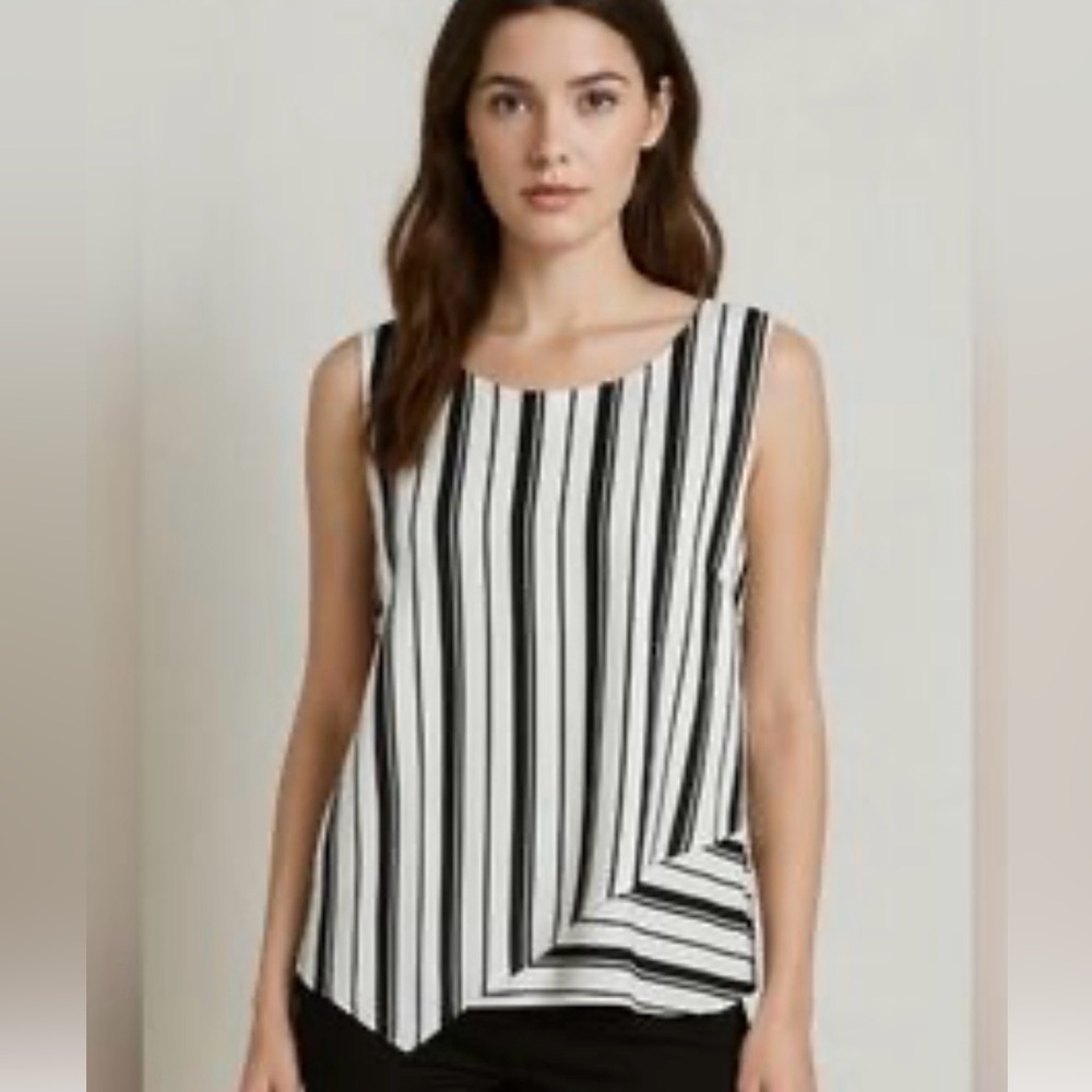 WHBM Striped Blouse
